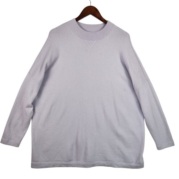 J. Jill Cashmere Pull Over Sweater Women’s SZ 2X Lavender Crew Neck Long Sleeve - Picture 1 of 12